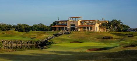 An image of the clubhouse at the vast Vipingo Ridge, Kilifi County.