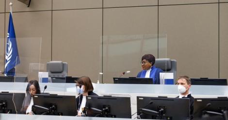 Court proceedings during the ICC case hearing on Tuesday February 15, 2022
