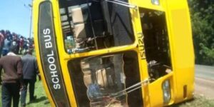 A school bus involved in an accident in the recent past