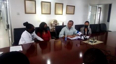 Senior Counsel Phillip Murgor and his nieces Sheryl Murgor and Stephanie Murgor on Wednesday, October 20, 2021, at his office in Ecobank Towers, Muindi Mbingu Street.