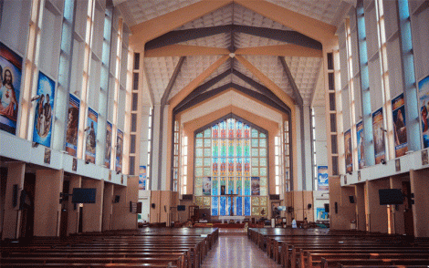 File photo showing the interior of a church that is based in Kenya