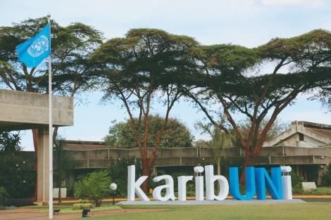 Entrance to United Nations offices in Nairobi