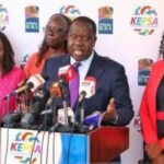 Interior CS Fred Matiang'i addresses a meeting with KEPSA and the NDICCC on Monday, May 22, 2022.