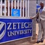 Engineer Ken Mbiuki outside Zetech University
