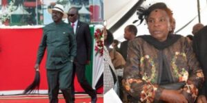 A collage of Azimio la Umoja presidential candidate Raila Odinga and Nyeri businesswoman Lucy Weru