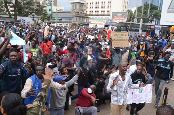 Protests against Finance Bill, 2024 in Nairobi on June 20, 2024