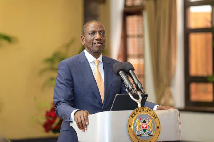 President William Ruto speaking when he presided over the inauguration of the Pending Bills Verification Committee at State House in Nairobi on November 7, 2023.