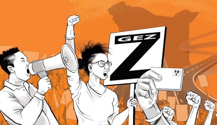 gen z protests pictorial