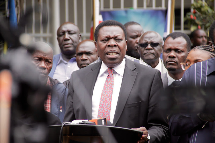 Democratic Action Party of Kenya (DAP-K) party leader Eugene Wamalwa