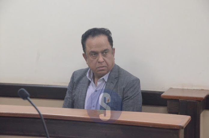 Businessman Yagnesh Devani before Anti-Corruption chief magistrate Thomas Nzyuki at Milimani Anti-Corruption court on August 6, 2024./DOUGLAS OKIDDY